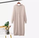 Knit Hooded Dress