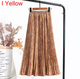 Pleated Midi Skirt