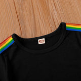 Black and Rainbow T-Shirt