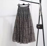 Tiered Floral Skirt