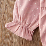 Pink Polka Dot Romper