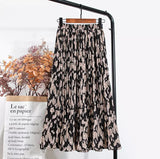 Leopard Print Midi Skirt