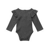 Ribbed Ruffle Onesie