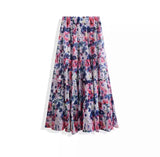 Tiered Floral Skirt