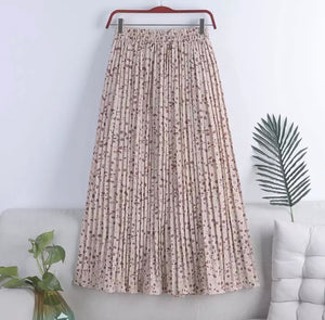 Pleated Midi Skirt