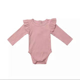 Ribbed Ruffle Onesie