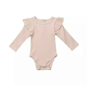 Ribbed Ruffle Onesie