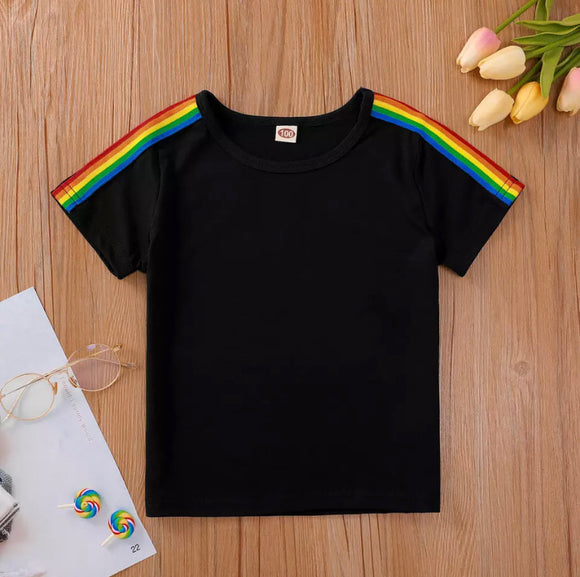 Black and Rainbow T-Shirt
