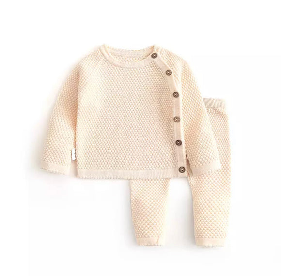 Knit Set with Buttons