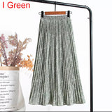 Pleated Midi Skirt