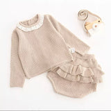 Knit Ruffle Set