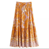 Yellow Floral Skirt