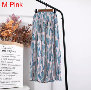 Pleated Midi Skirt