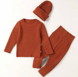 Ribbed Knit 3 Piece Set