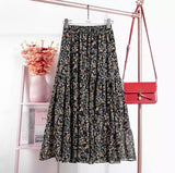 Tiered Floral Skirt