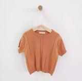 Thin Short Sleeve Basic Sweater