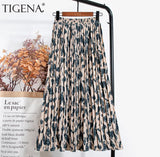 Leopard Print Midi Skirt