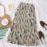 Pleated Leaf Skirt