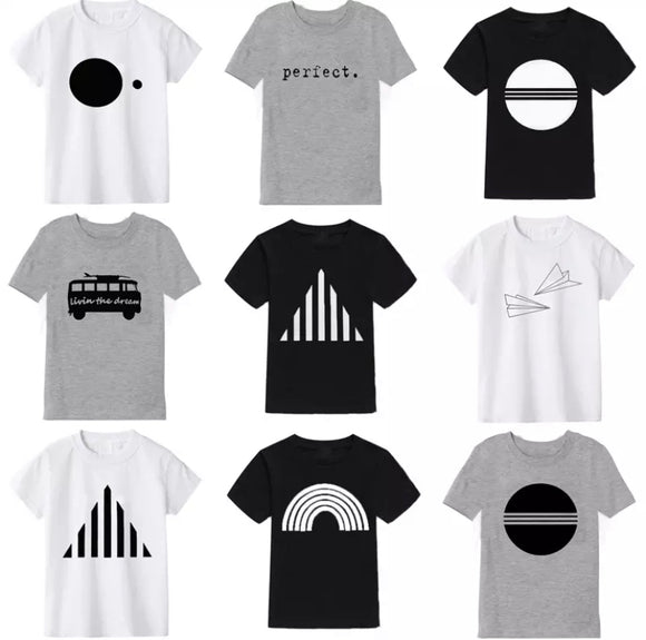 Black/White/Grey T-Shirts
