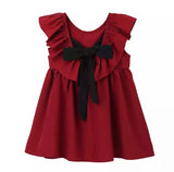 Dress with bow in back