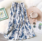 Floral Pleated Skirt