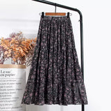 Tiered Floral Skirt