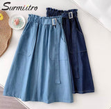 Flairy Denim Skirt