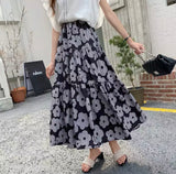 Tiered Midi Skirt