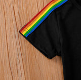 Black and Rainbow T-Shirt