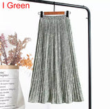 Pleated Midi Skirt