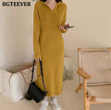 Knit Hooded Dress