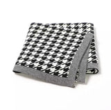 Knit Houndstooth Blanket